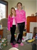 Sisters in pink